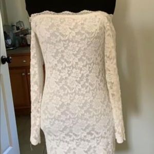 Long sleeve off the shoulder dress